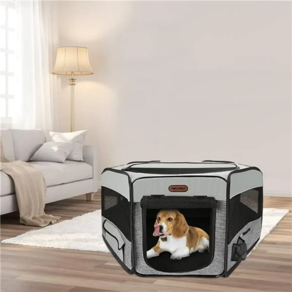 Dog Playpen, Portable Pet Playpen, Puppy Playpen, Cat Playpen with Carrying Case
